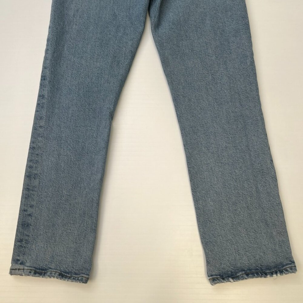 Agolde Jean Women 27 Riley High Rise Crop 26x25 Button Fly Organic Denim Core No - Picture 8 of 11
